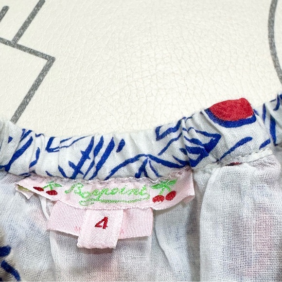 Bonpoint Lilo Cherry Print Pleated Skirt - Picture 5 of 9